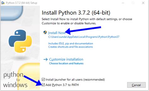 Скачивание и установка Python на Windows