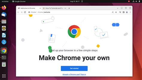 Скачивание Google Chrome для Ubuntu