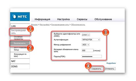 Смена пароля на wifi роутере МГТС GPON