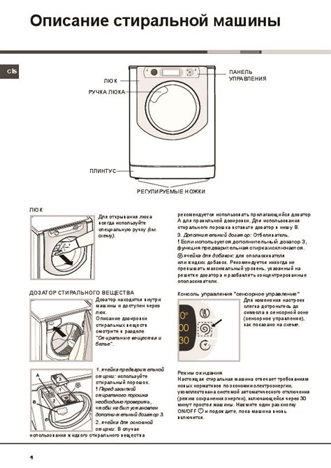 Советы по безопасности при открытии и чистке стиральной машины Hotpoint Ariston