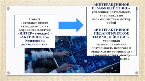 Создание интерактивности и взаимодействия