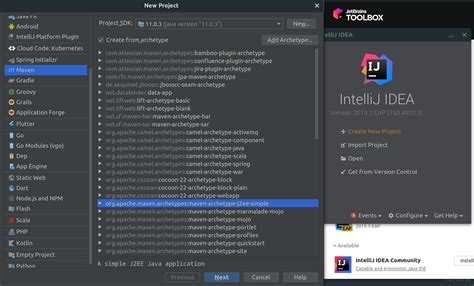 Создание нового проекта в IntelliJ IDEA