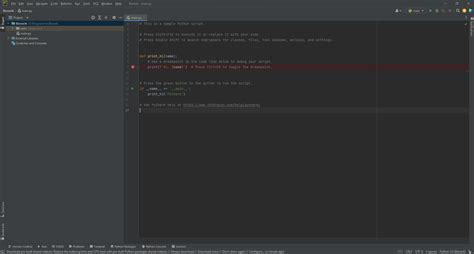 Создание нового проекта в PyCharm