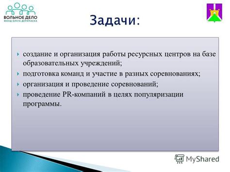 Создание образовательных программ для популяризации карт памяти