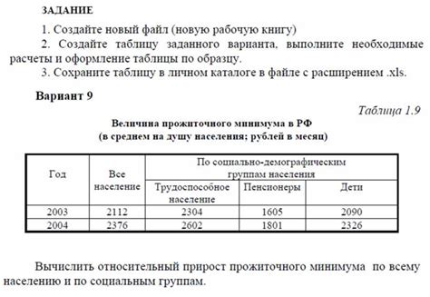 Создание простой таблицы