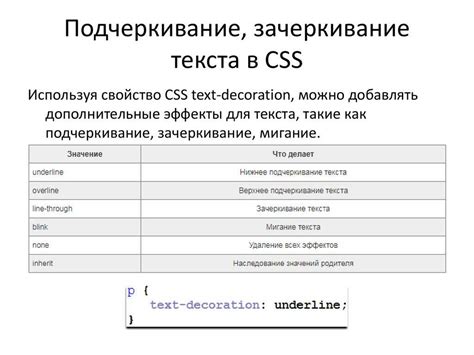 Создание ссылки без подчеркивания с помощью CSS