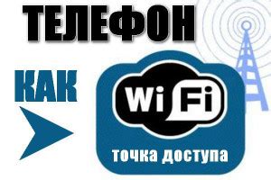 Создание точки доступа Wi-Fi на телефоне