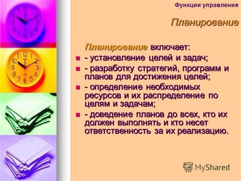 Сознательное установление планов и целей для достижения успеха