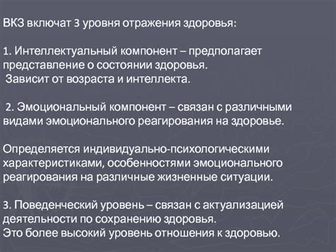 Состояние болезни заявительницы: правильное представление здоровья