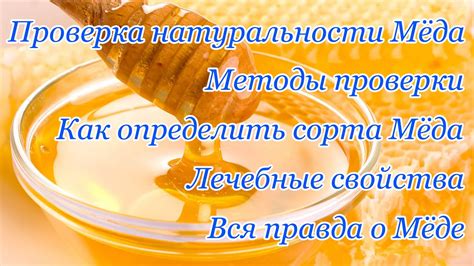 Способы проверки натуральности мёда уксусом: 5 простых способов дома