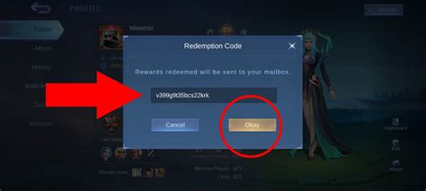 Срок действия и ограничения redemption code в mobile legends