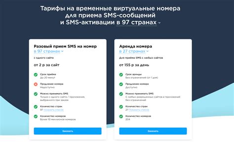 Стоимость и тарифы на виртуальные номера телефона