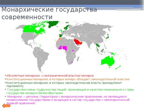 Страны с монархическим уклоном