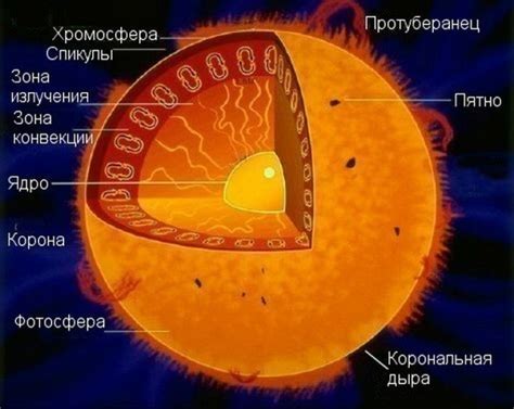 Структура и компоненты Солнца