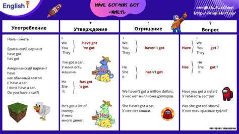 Структура предложений с глаголами have to и has to