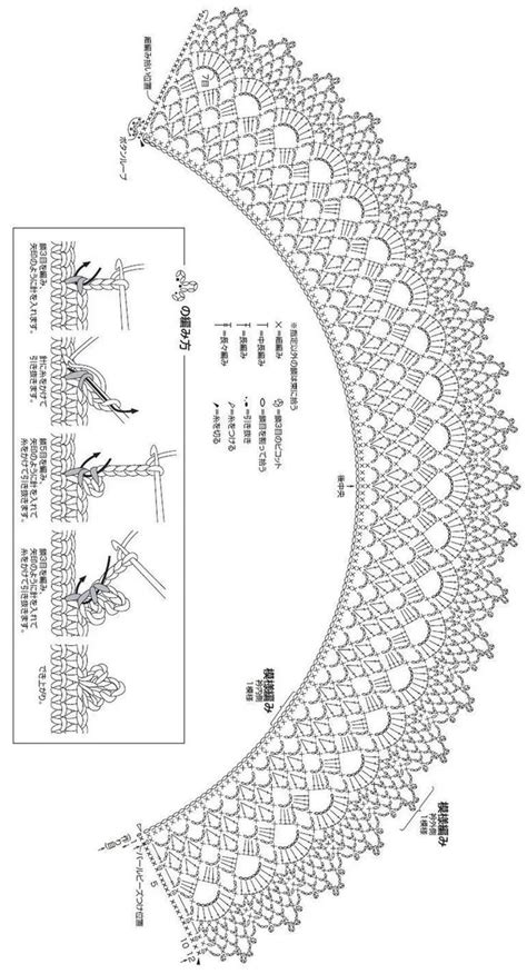 Схема вязания съемного воротника крючком