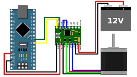 Схема подключения floppy дисковода к Arduino