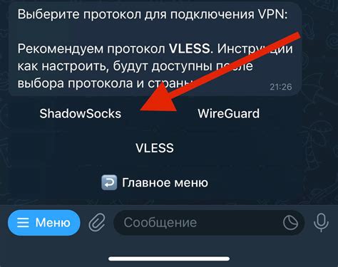 Тестирование подключения Shadowsocks