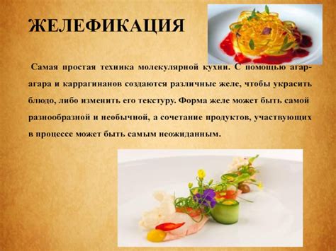 Техника молекулярной кухни