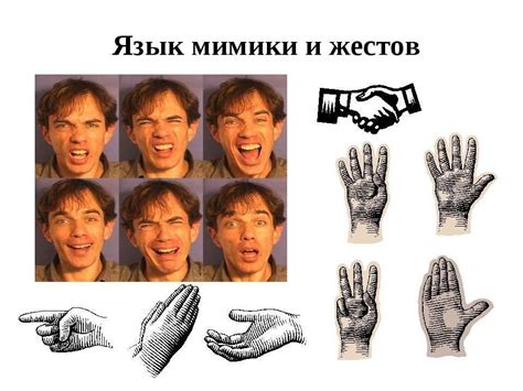 Техники мимики и жестов