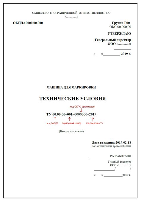 Технические условия (ТУ): определение и назначение