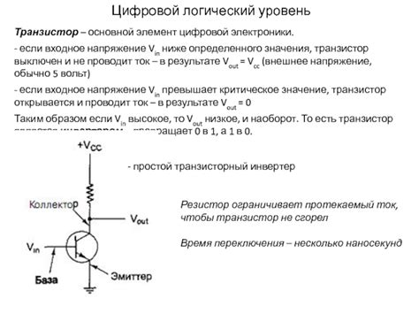 Транзистор как основной элемент электроники