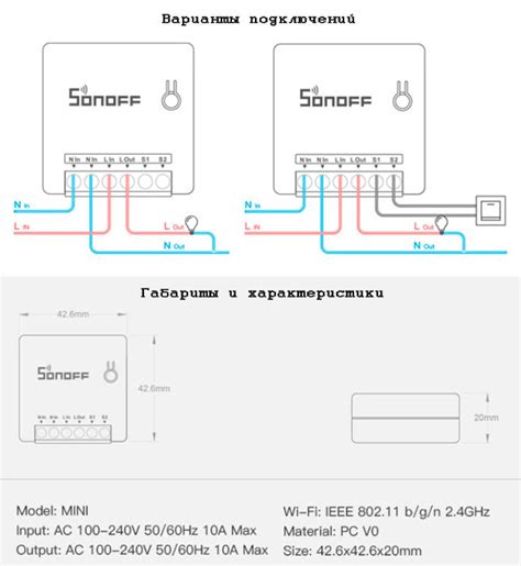 Требования к подключению Sonoff WiFi реле