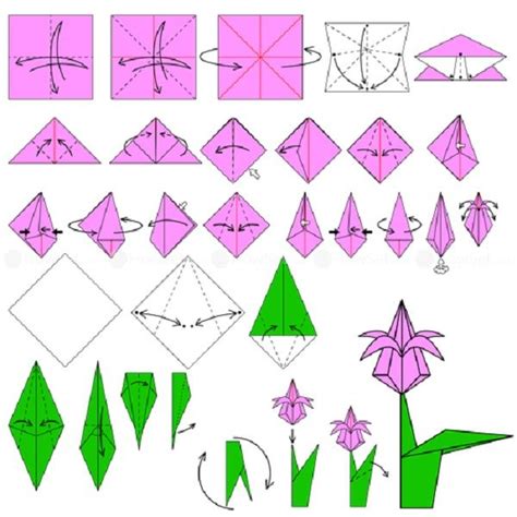 Узнайте, как создать оригами тюльпан всего за 10 минут