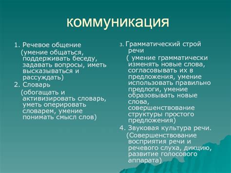 Умение поддерживать беседу и обсуждать его мнение