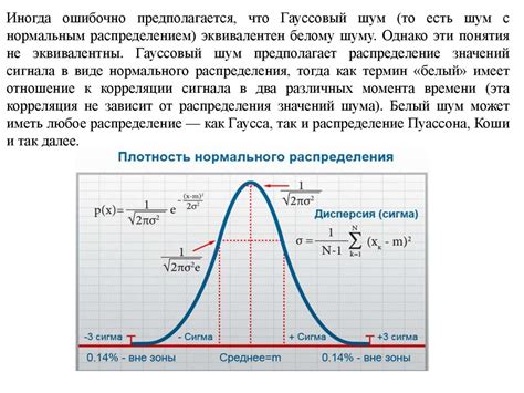 Уровень помех и шумов