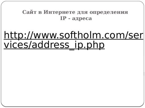 Установка и использование специализированных программ для определения IP адреса сервера