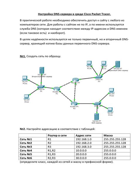 Установка и настройка DHCP-сервера в Cisco Packet Tracer