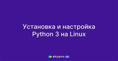 Установка и настройка Python API для работы с данными