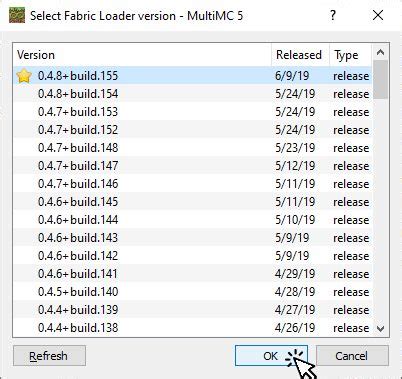 Установка модификации Fabric Loader