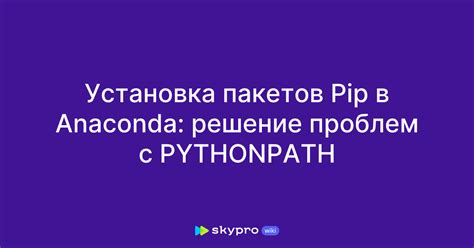 Установка пакетов pip: