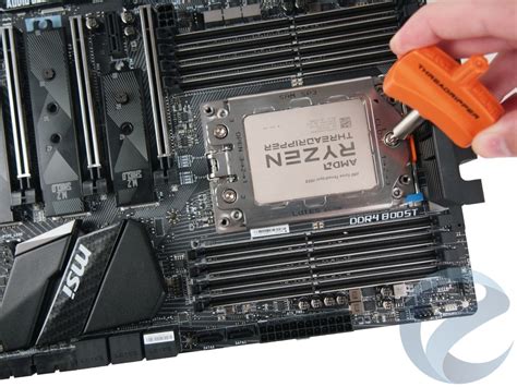 Установка процессора AMD Ryzen 1700 на материнскую плату