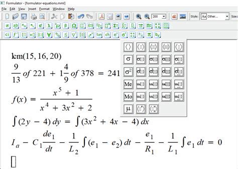 Установка Microsoft Equation