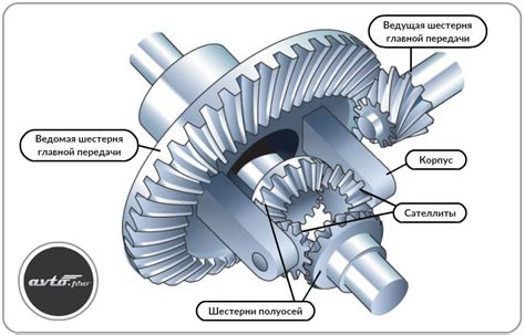 Устройство и компоненты дифференциала