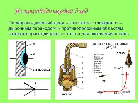 Устройство полупроводникового диода