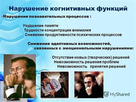 Ухудшение памяти и когнитивных функций