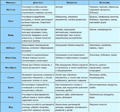 Учет витаминов и минералов в рационе