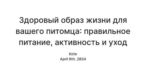 Учитывайте потребности вашего питомца