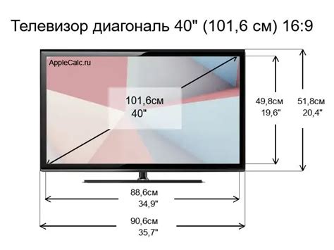 Учитывайте размеры телевизора