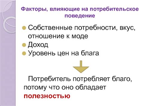 Факторы, влияющие на потребительское отношение к мужчине