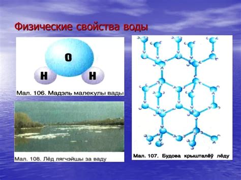 Физическая реакция незамерзайки и воды