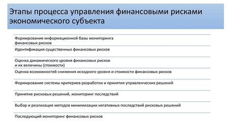 Финансовые риски и их управление: основные принципы