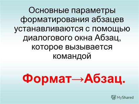 Форматирование абзацев: типографика и оформление