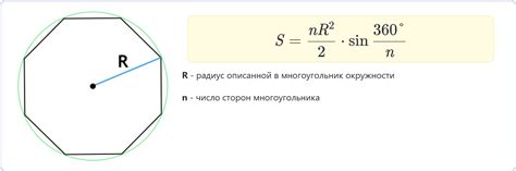 Формула для расчета площади многоугольника