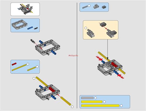 Фото-инструкция по сборке механизма LEGO Technic