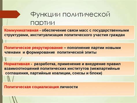 Функции и задачи общественно-политической работы